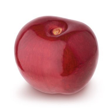 Olgun kiraz beyaz izole.