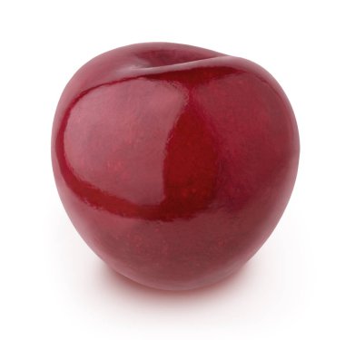 Olgun kiraz beyaz izole.