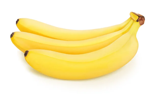 Um bando de bananas isoladas num branco . — Fotografia de Stock