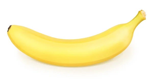 Reife Bananen isoliert auf einem weißen. Detaillierte Retusche. — Stockfoto