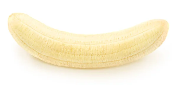 Shalled banana isolata su un bianco . — Foto Stock