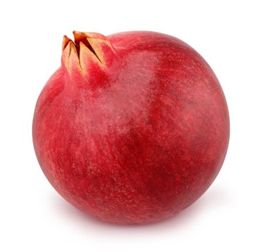 Bütün nar beyaz izole.