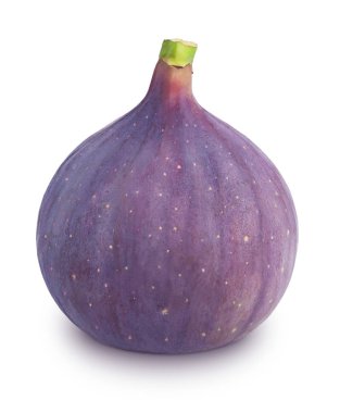 Beyaz izole olgunlaşmış bütün incir.