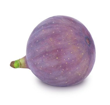 Beyaz izole olgunlaşmış bütün incir.