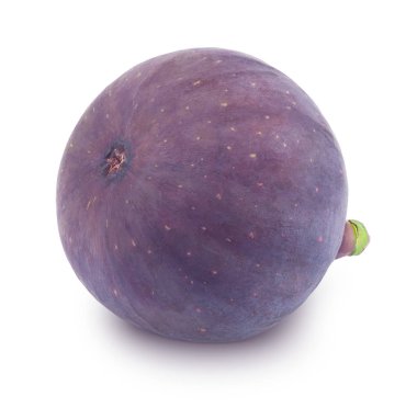 Beyaz izole olgunlaşmış bütün incir.