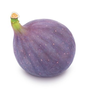 Beyaz izole olgunlaşmış bütün incir.