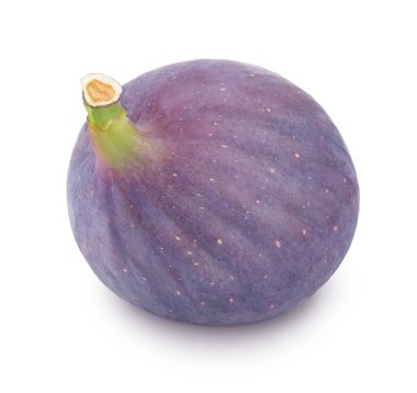 Beyaz izole olgunlaşmış bütün incir.