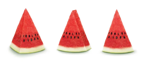 Wassermelonen auf weißem Hintergrund. als Gestaltungselemente. — Stockfoto