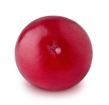 Beyaz bir arka plan üzerinde izole olgun kızılcık.