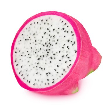 Beyaz arka planda izole edilmiş ejderha meyvesi.