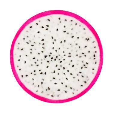 Beyaz arka planda izole edilmiş pitahaya.