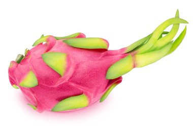 Tüm pitahaya beyaz bir arka planda izole.