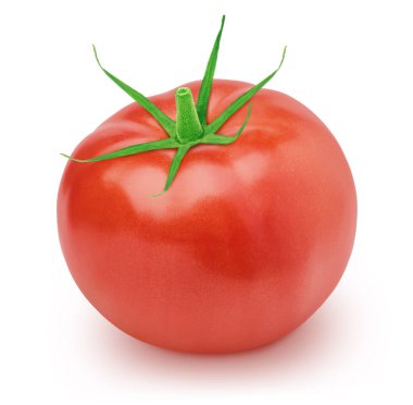 Taze turuncu domates beyaz arka planda izole edilmiş..