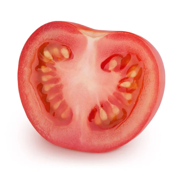 Half of tomato isolated on a white background. — Stock Photo, Image