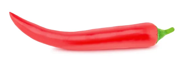 Röd Varm Chili Peppar Isolerad Vit Bakgrund Clip Konst Bild — Stockfoto