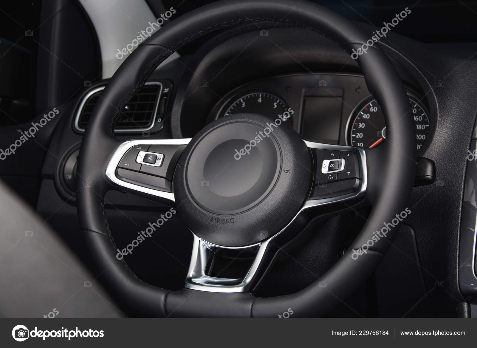 Steering Wheel New Car Steering Wheel Control Buttons Modern Car