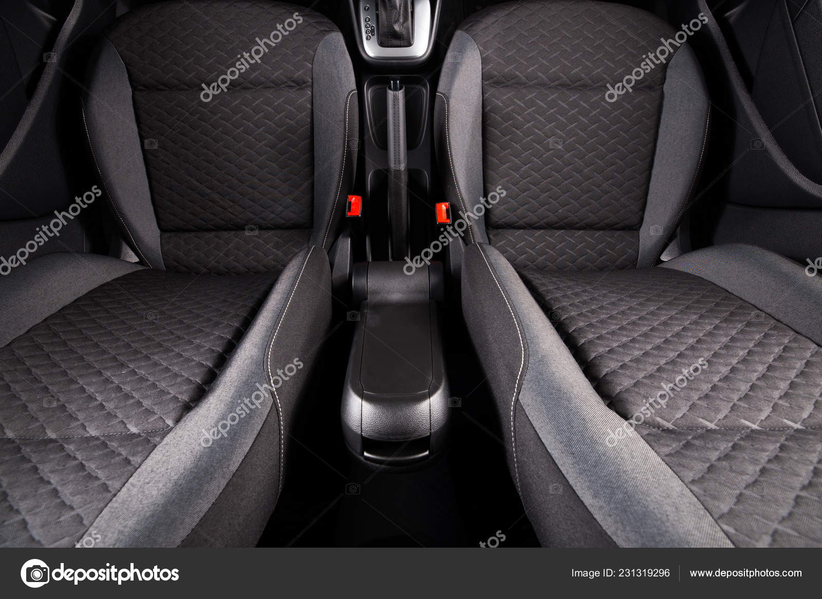 Clean Car Interior Car Front Seats Dry Clean Black