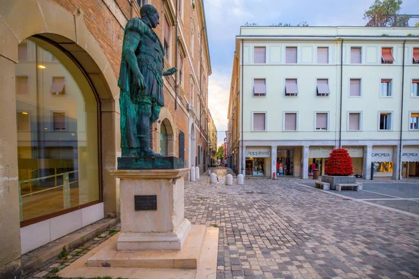 Rimini Italien Juni 2018 Central Square Rimini Tidigt Morgonen Julius — Stockfoto