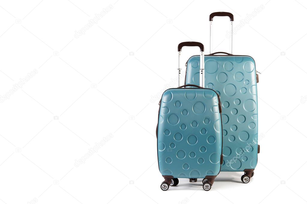 Two travel suitcases