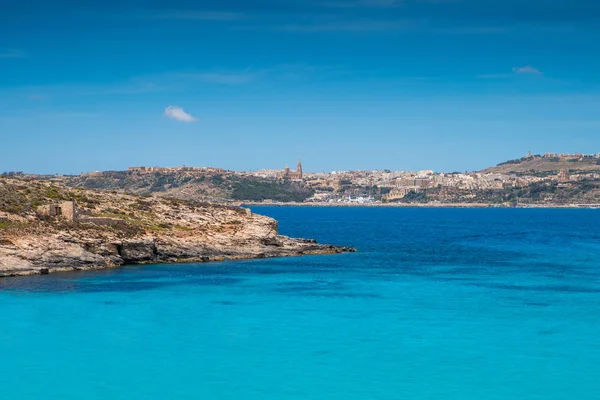 Malta. Modrá Laguna. Tropická krajina — Stock fotografie