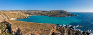 Malta sahil şeridi panoraması