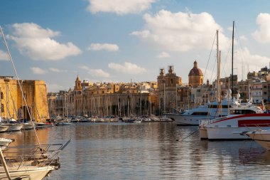 Malta. Birgu şehir manzarası