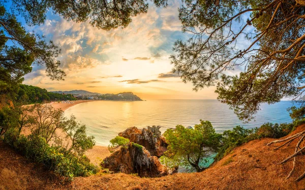 İspanya, Lloret de Mar tatil köyü. Güzel yaz manzara.