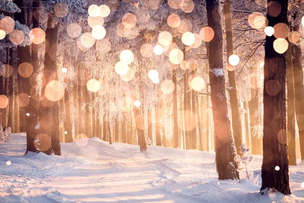 Vánoční Dovolená Pozadí Barvou Sněhové Vločky — Stock fotografie