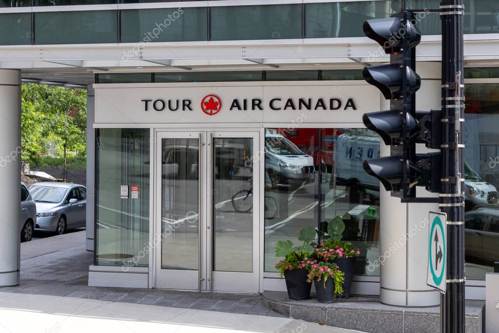 Montreal, Canada - July 4, 2025: Tour Air Canada building