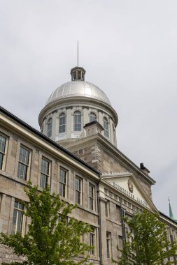 Eski Montreal, Quebec, Kanada 'da Bonsecours Market Binası