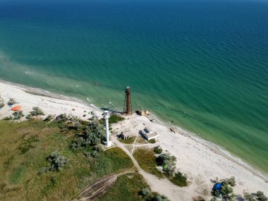 Ukrayna 'nın Dzharylgach Adası' ndaki deniz fenerleri