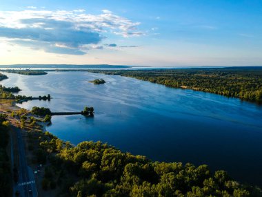 Ukrayna 'da geniş bir Dnepr seli