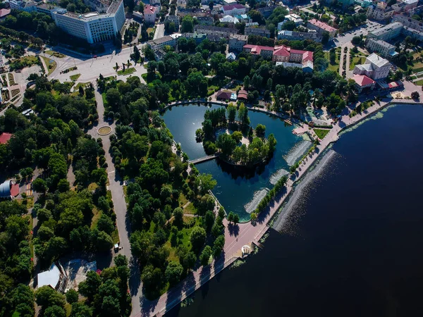 Ternopil City View Drone — Stock Photo, Image