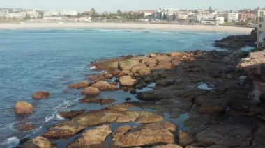 Sydney Australia çevresinde üzerinden Beach ve rock dokular