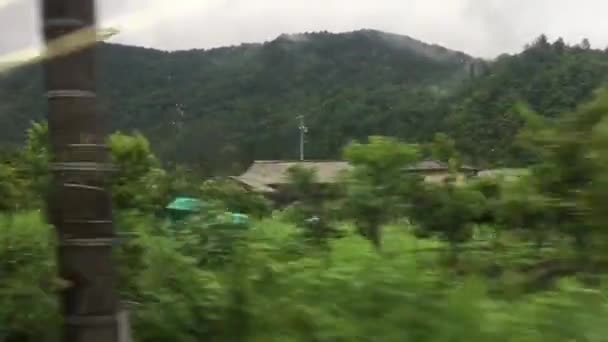 Villes Villages Long Itinéraire Train Japon — Video