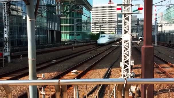 Ciudades Pueblos Ruta Del Tren Japón — Vídeo de stock