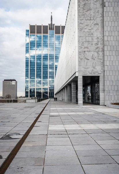 Bruxelas Bélgica Janeiro 2019 Finance Tower Brussels — Fotografia de Stock