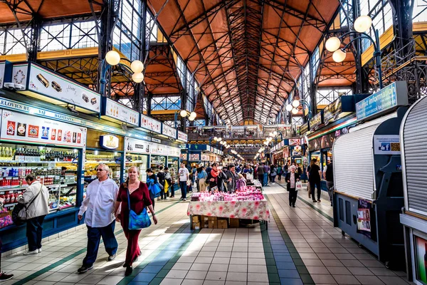 Budapest Hungría Abril 2019 Central Market Hall Vmhz Krt — Foto de Stock