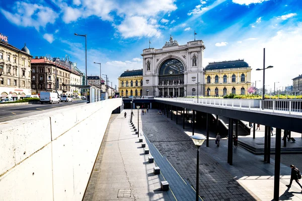Будапешт Венгрия Апреля 2019 Железнодорожный Вокзал Келети Будапеште — стоковое фото