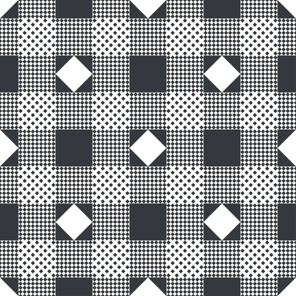 패턴입니다 클래식 식탁보 텍스처입니다 패브릭 배경입니다 정기적으로 Rhombuses 다이아몬드 삼각형 — 스톡 벡터