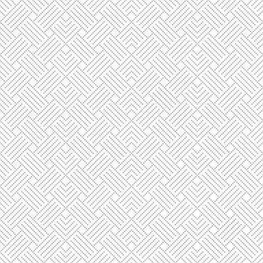 Seamless modeli. Soyut küçük noktalı arka plan dokulu. Modern minimal doku. Düzenli olarak yinelenen geometrik yüzeyi ile noktalı çizgiler, köşe şekilleri, edikula. Vektör öğesi grafik tasarım