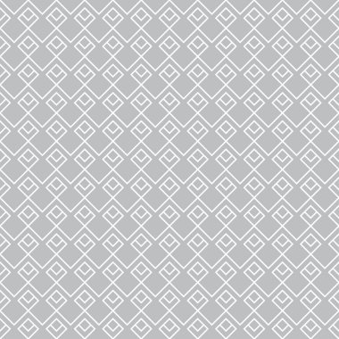 Art deco kusursuz desen. Geometrik modern doğrusal doku. Klasik fayansları eşkenar dörtgenlerle, elmaslarla, köşedeki ince çizgilerle tekrar ediyorlar. Grafiksel tasarımın vektör ögesi