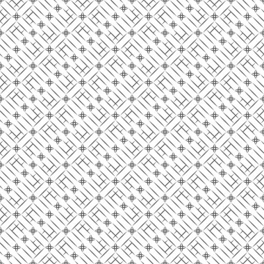 Vektör seamless modeli. Düzenli olarak tekrarlama yıldız, küçük edikula, ince çizgiler ile modern şık doku. Trendy geometrik arka plan.