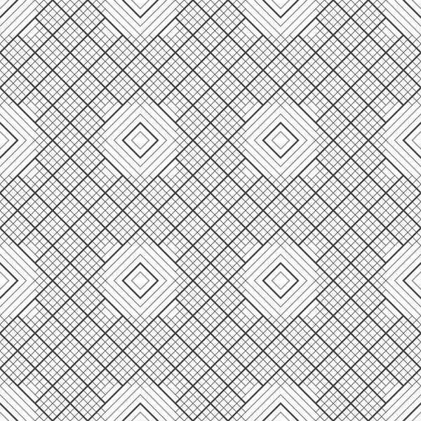 无缝的模式 现代时尚的纹理与相交细线 定期重复几何平铺网格与菱形 图形设计的矢量元素 — 图库矢量图片