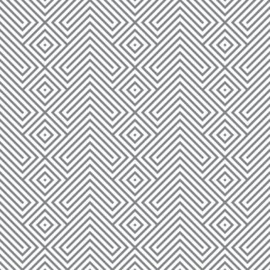 Seamless modeli. Modern şık doku. Düzenli edikula, elmas, köşe şekilleri geometrik süsleme tekrarlanan. Vektör grafik tasarım unsuru
