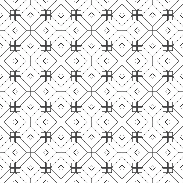 패턴입니다 우아한 텍스처입니다 정기적으로 기하학 Rhombuses 다이아몬드 다각형 사각형 십자가 — 스톡 벡터