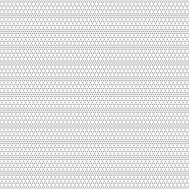 Kusursuz desen. Düzenli olarak tekrarlanan küçük noktalar, noktalı çizgiler, üçgenler ve eşkenar dörtgenlerle modern modern geometrik doku. Küçük desenli açık arkaplan. Grafiksel tasarımın vektör ögesi.