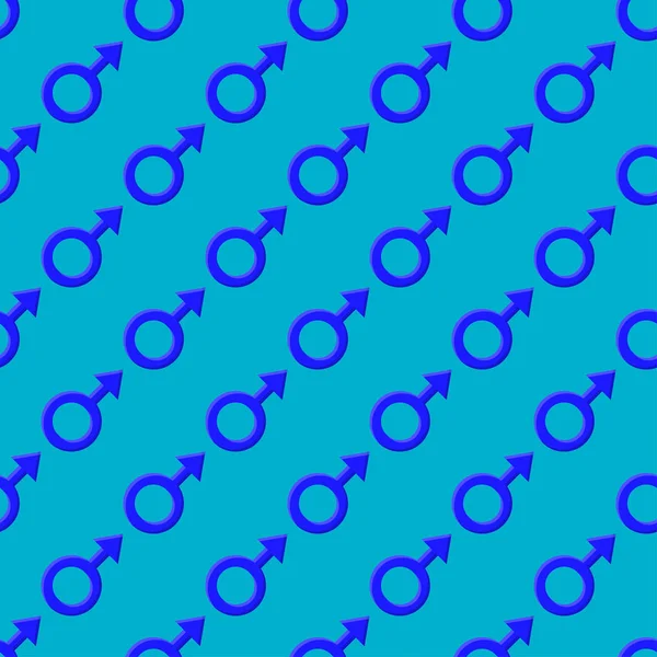 Vector Naadloze Patroon Stijlvol Herhalende Textuur Met Gender Tekenen Man — Stockvector