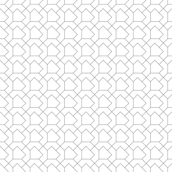 Nahtloses Muster Moderne Stilvolle Geometrische Textur Regelmäßige Wiederholung Linearer Fünfecke — Stockvektor