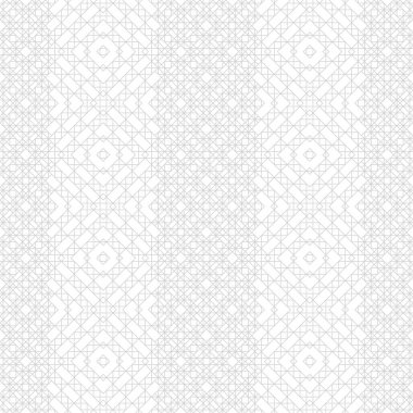 Kusursuz desen. Soyut geometrik arkaplan. İnce çizgileri tekrar eden orijinal doğrusal tekno doku. İş kavramının vektör unsuru